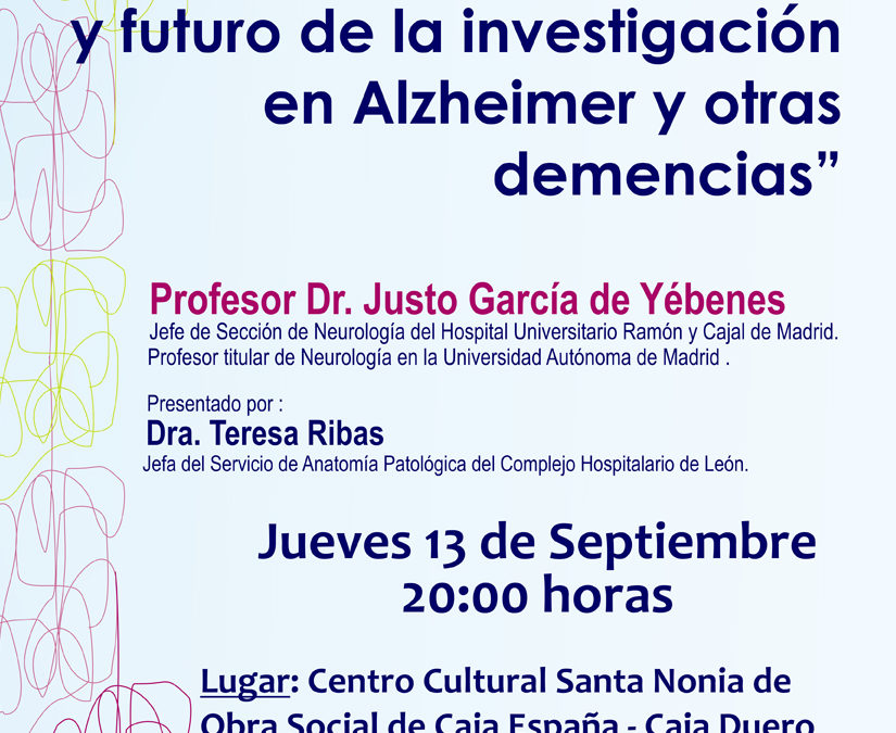 conferencia jueves 13 de septiembre 2012 del profesor doctor Justo Garcia de Yébenes