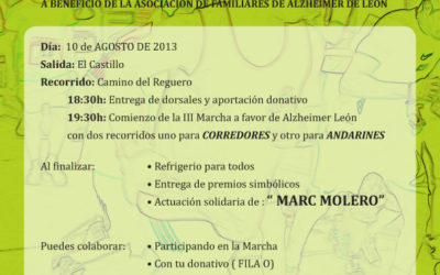 III Marcha a favor de Alzheimer León en Laguna de Negrillos