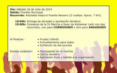 IV Marcha Alzheimer en Laguna de Negrillos