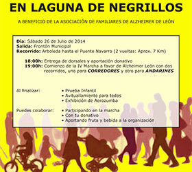 IV Marcha Alzheimer en Laguna de Negrillos