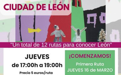 Comenzamos las rutas por la ciudad de León el jueves 16 de marzo de 2023