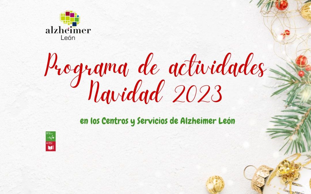 Programa de actividades Navidad 2023 en los centros y servicios de Alzheimer Léon