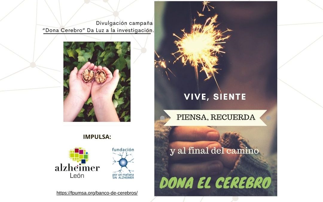 campaña dona cerebro impulsada por Fundación Por un mañana sin Alzheimer y Alzheimer León en Castilla y León, España