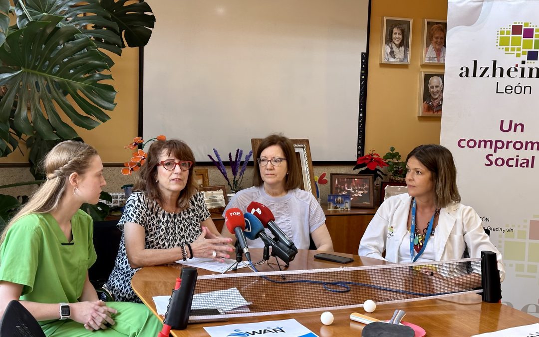 Alzheimer León diseña junto a organizaciones de 7 países un programa terapéutico de tenis de mesa para aplicar en Alzheimer y Parkinson