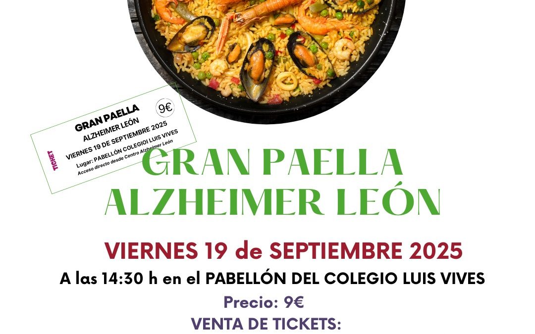 Venta de tickets para disfrutar de la Gran Paella Alzheimer León
